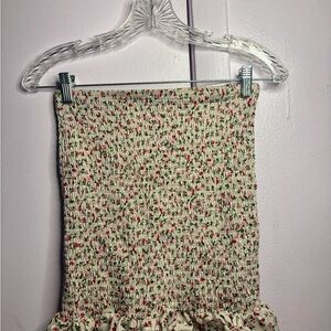 Floral Smocked Skirt